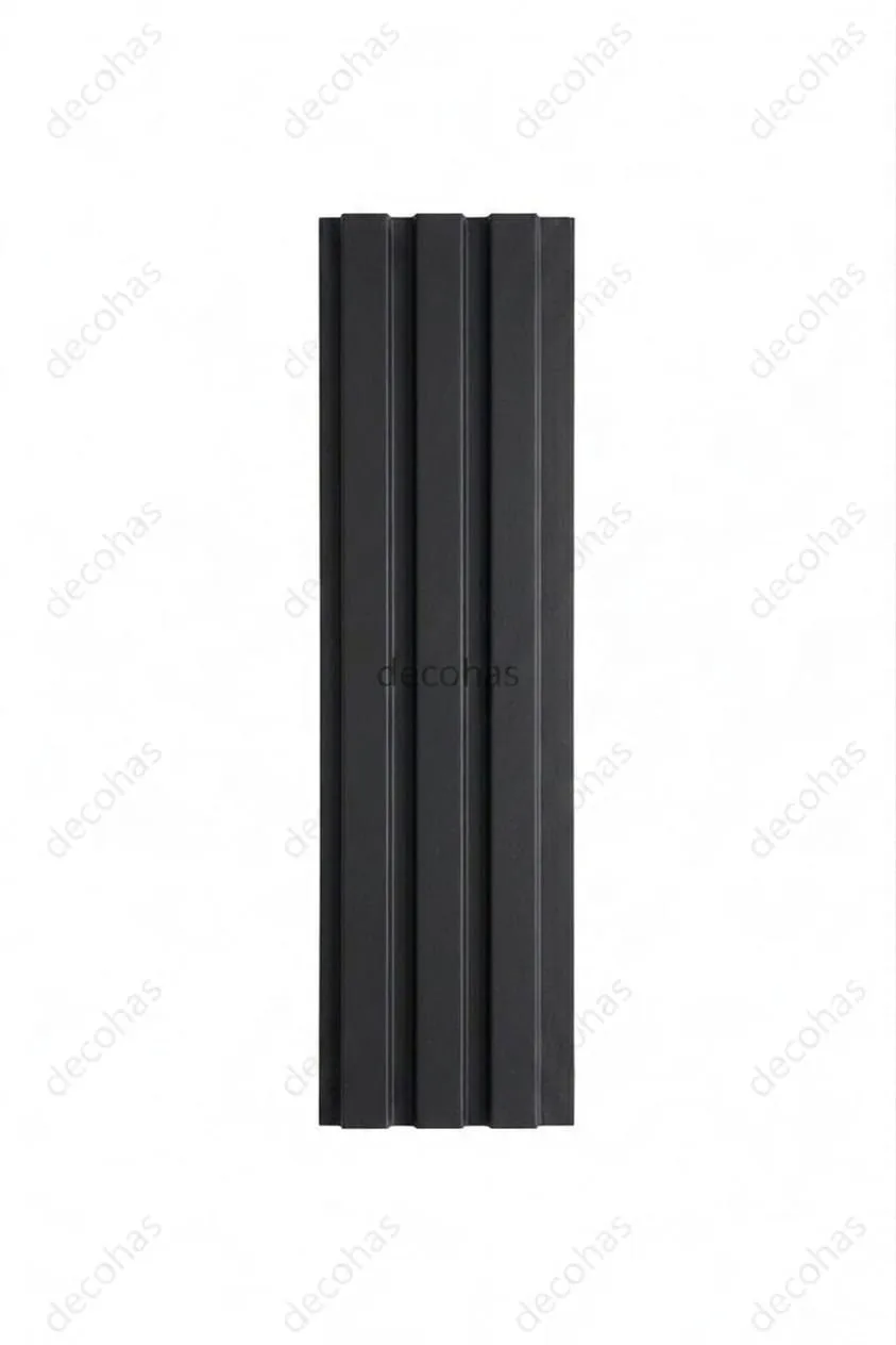 Antrasit MDF Lambri Duvar Paneli 12 cm