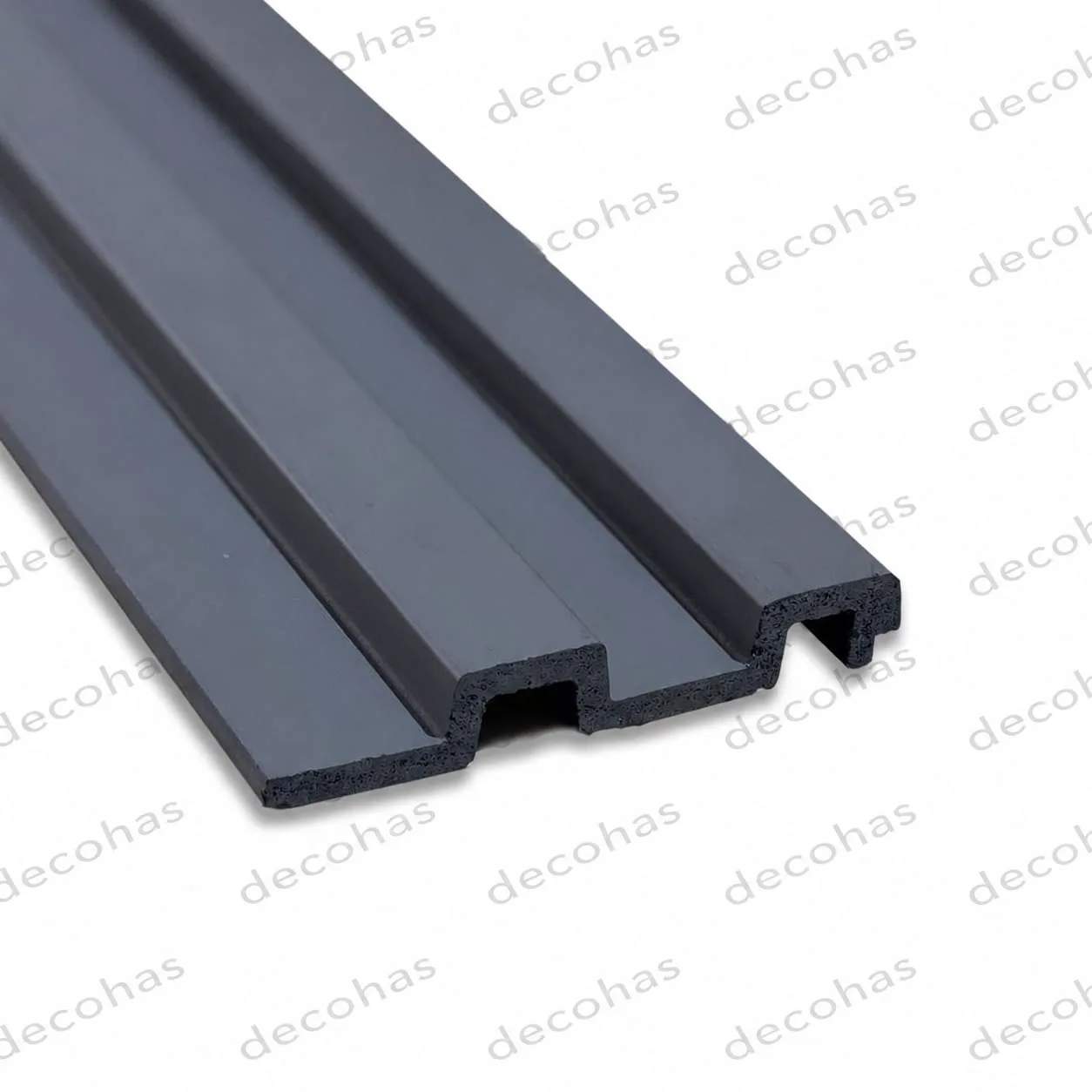 Antrasit  Polimer Lambri Duvar Paneli 12 cm - 2