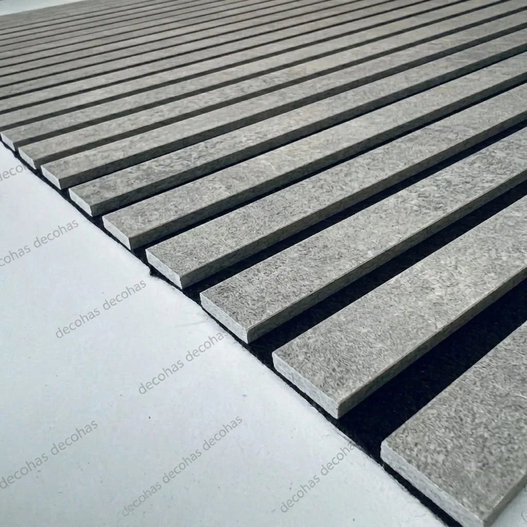 Beton Gri Akustik Duvar Paneli 60cm - 2