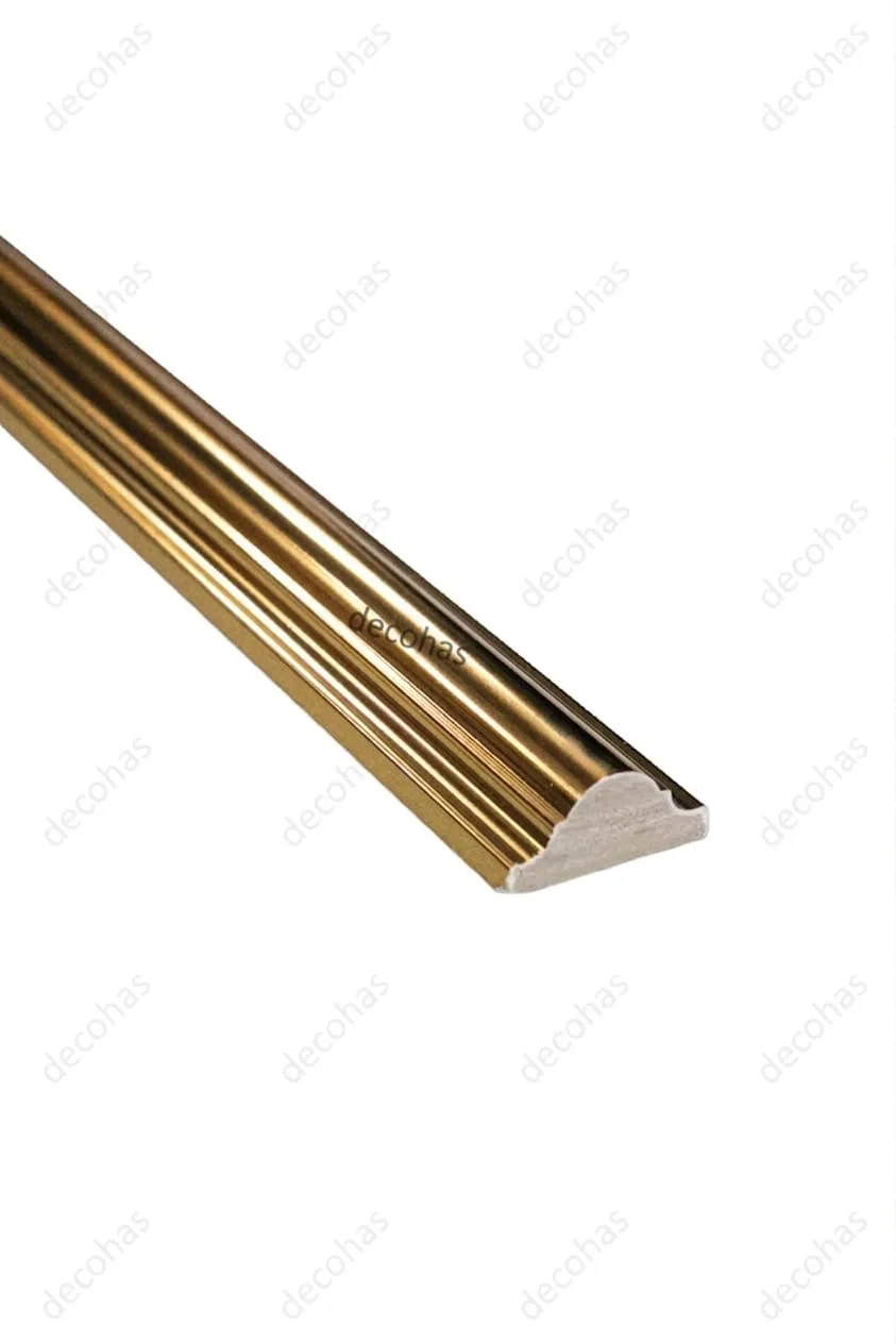 Hürrem Varaklı Gold Duvar Çıtası 4 cm