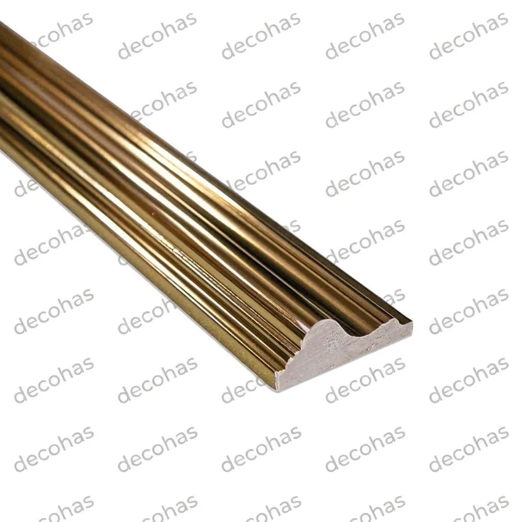 Hürrem Varaklı Gold Duvar Çıtası 6 cm - 2