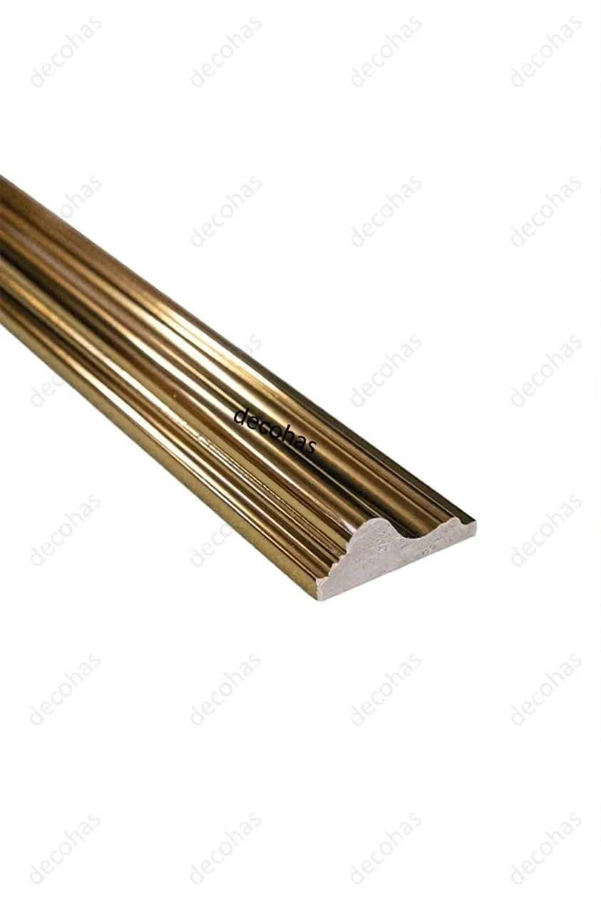 Hürrem Varaklı Gold Duvar Çıtası 6 cm
