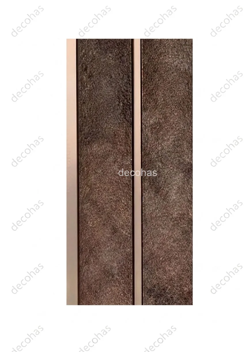 İçe Oval Kahve Lambri Duvar Paneli 12cm