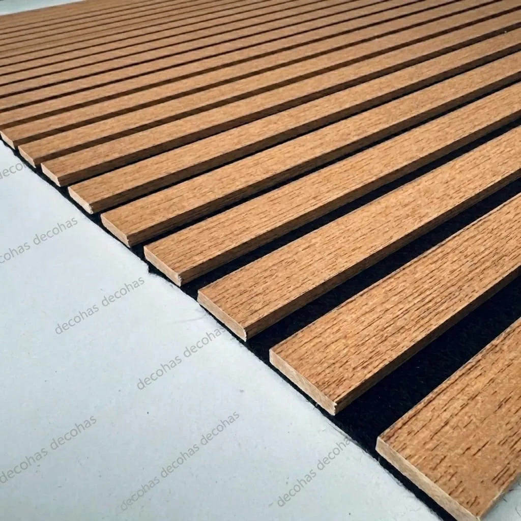 Teak Akustik Duvar Paneli 60 cm - 2